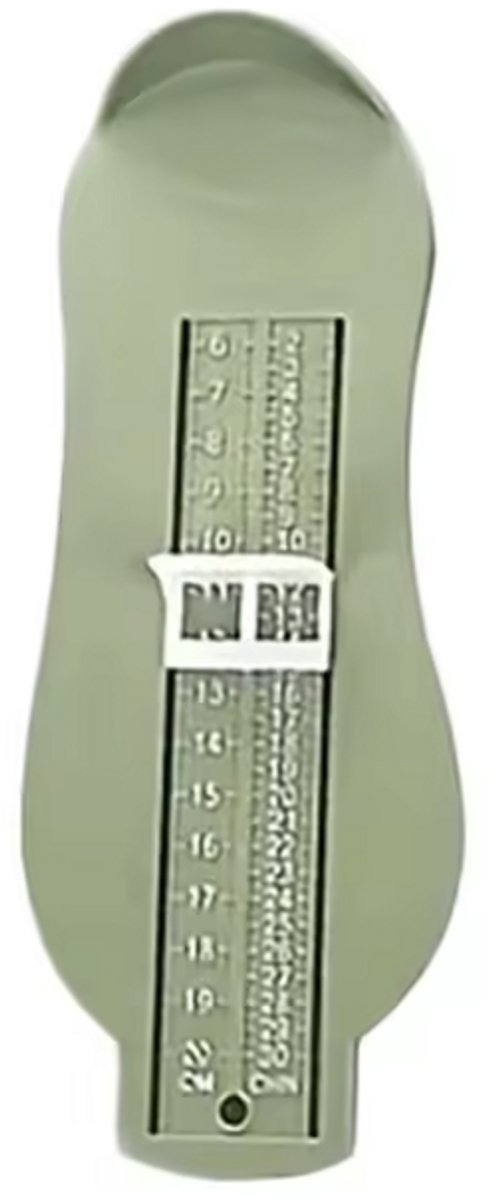 Scoby - Schoenmaatmeter - Voetmeter - Kinder Voetmeter - Foot Gauge - Olijfgroen