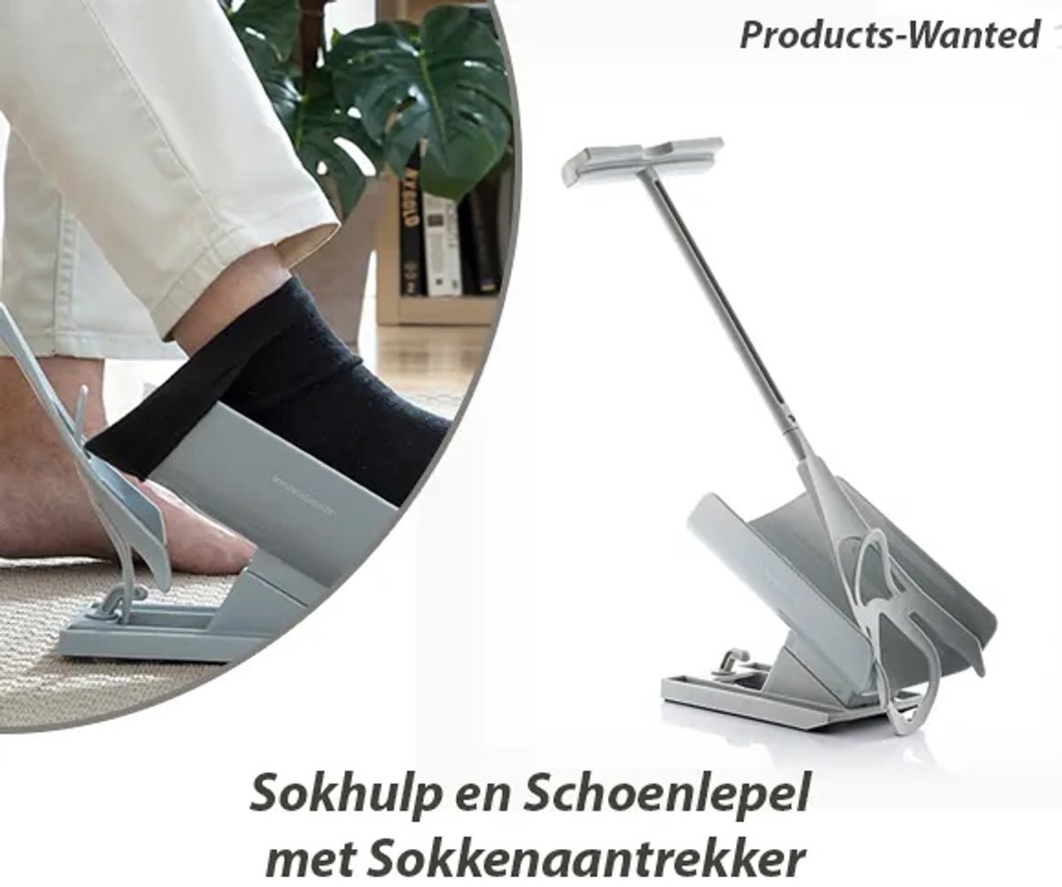 Sock Aid and Shoe Horn with Sock Remover Shoeasy Iceberg (Refurbished C)
