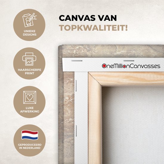 Peintures sur toile Marbre - Citron vert - Sable - Texture - 40x20 cm - Décoration murale