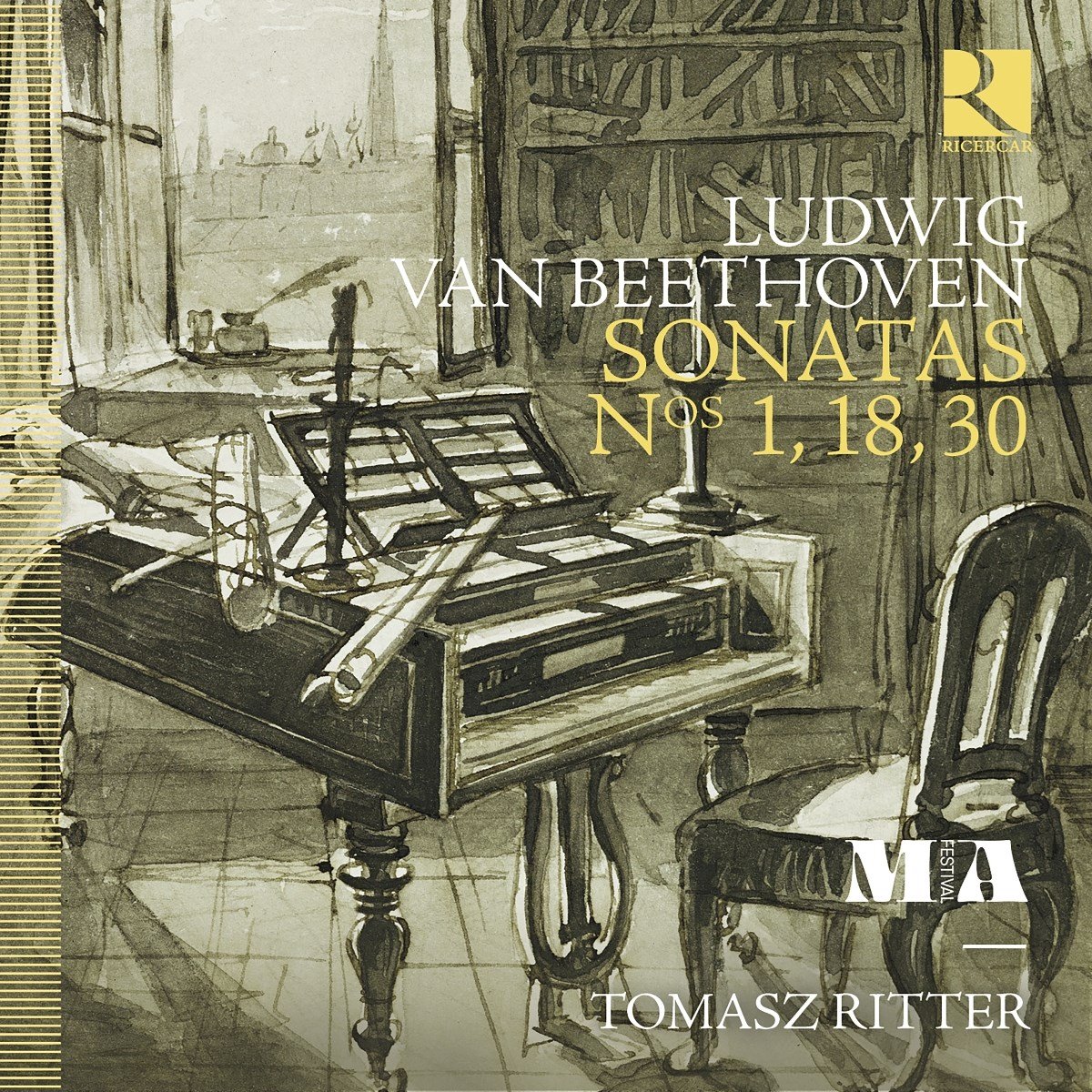 Tomasz Ritter - Beethoven: Sonatas N° 1, 18, 30 (CD)