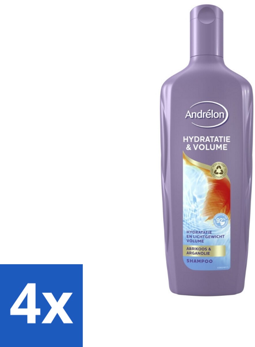 Andrélon - Special - Hydratatie & Volume - Shampoo - 300 ml - Voordeelverpakking - 4 stuks