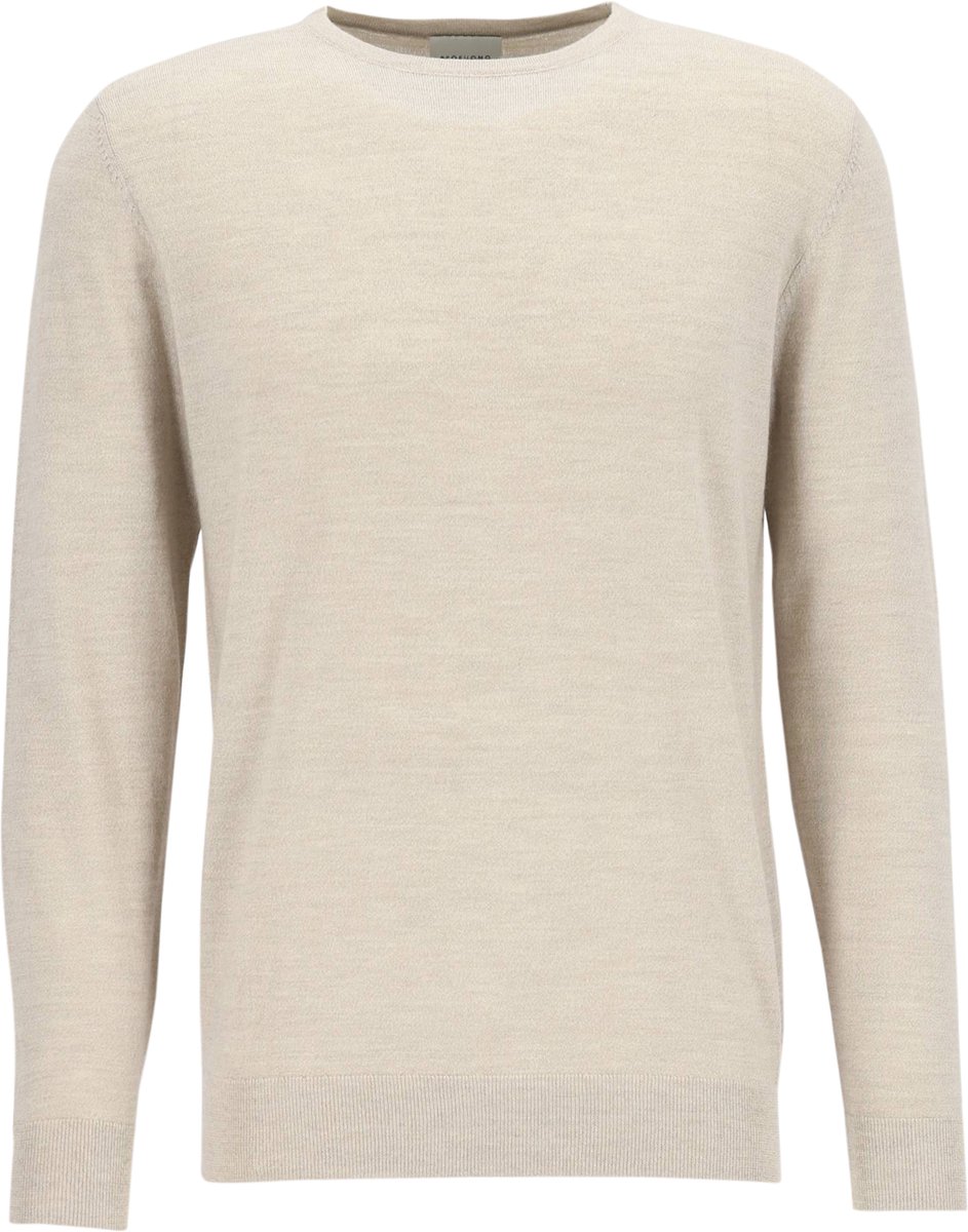 Profuomo Pullover Merinowol Beige - Maat XL - Heren - Pullovers
