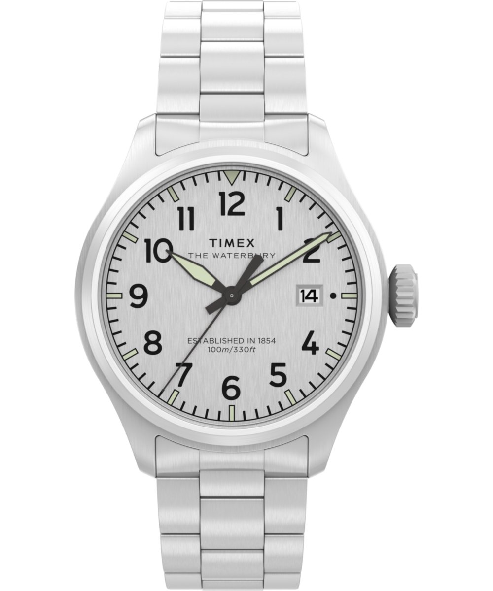 Timex Waterbury Ace TW2Y18800 Horloge - Staal - Zilverkleurig - Ø 41 mm
