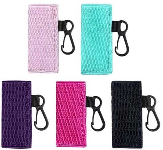 5 STKS Chapstick Houder Met Sleutelhanger Chapstick Mouwen Houder Pouch Uitgebreide Lipstick Protector — afbeelding 5