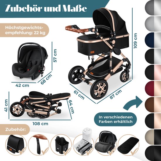 24 Anneaux Sensoriels Pour Poussette - 8 Types Tactiles - Sans BPA - Dès 3 Mois - Jeux Motricité