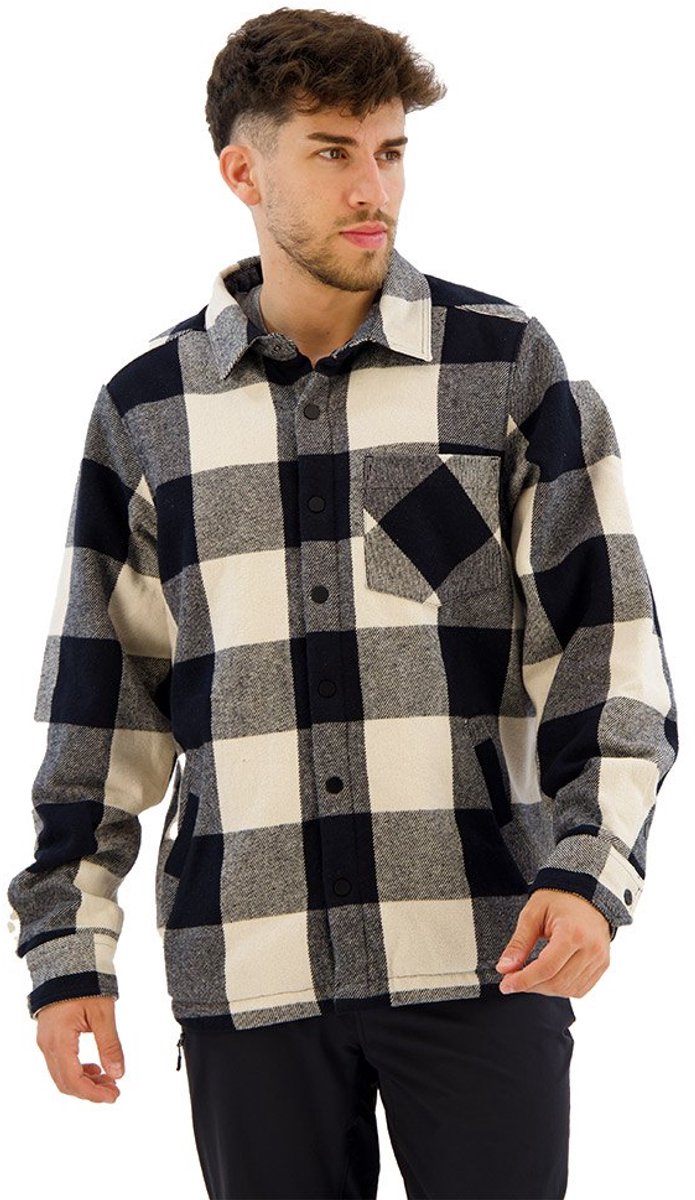 Diamond Project Lined Flannel Overhemd Met Lange Mouwen Veelkleurig S Man Zwart