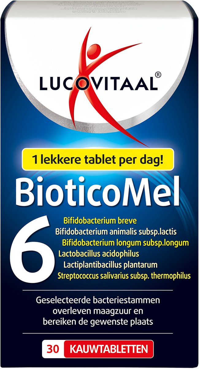 Lucovitaal Bioticomel Kauwtabletten 30TB