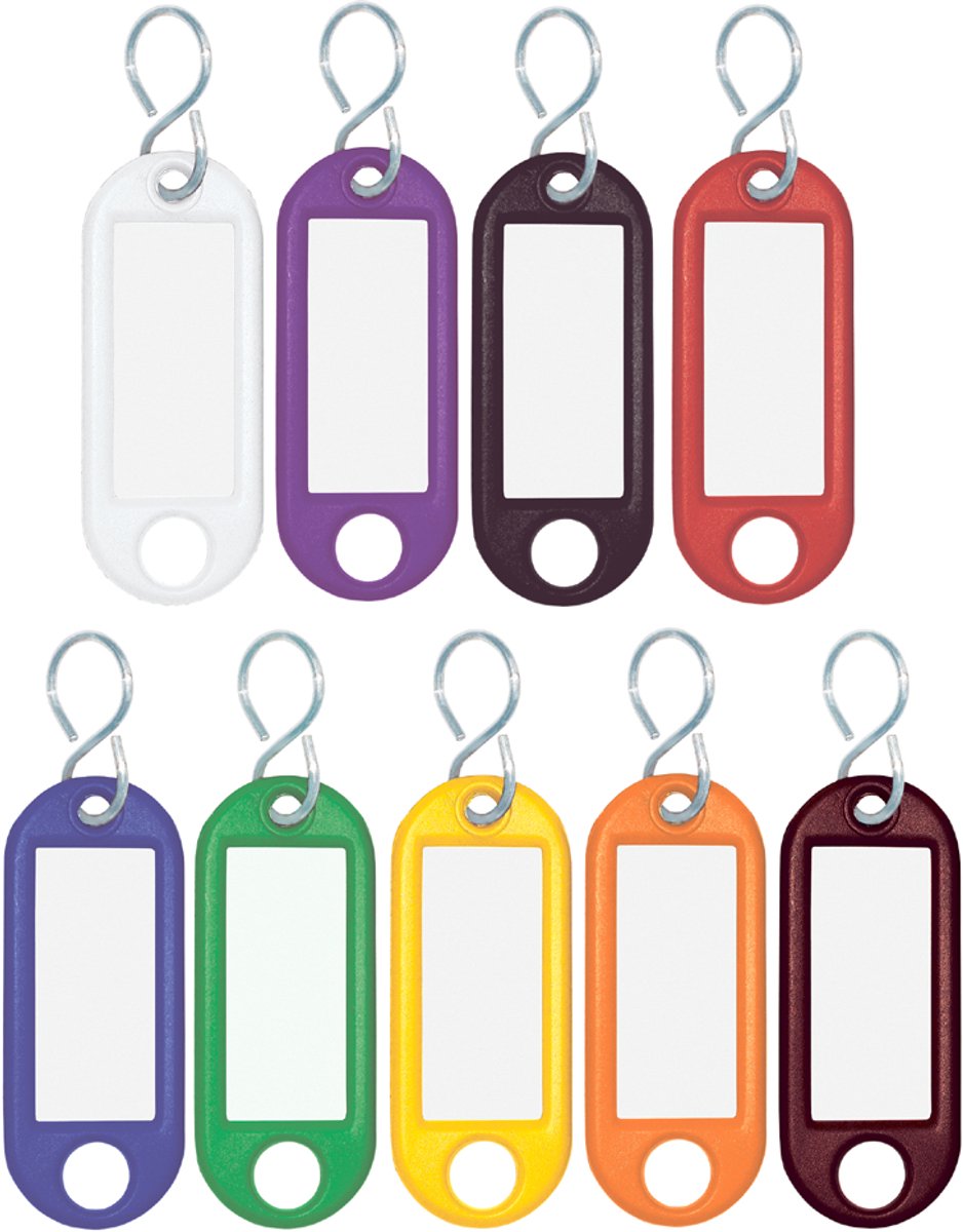 WEDO Sleutelhanger S-haak, blauw, grootverpakking
