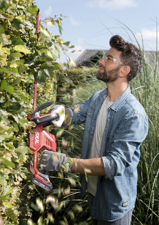SKIL Heggenschaar Accu 20V - Meslengte 55cm - Tot 2cm Snoeien - Accu Heggenschaar Voor Heggen & Struiken - Koolstofstaal - Inclusief Mesbeschermer & Opslaghaak - Geleverd Zonder Accu - Skil 0429 CA van SKIL — afbeelding 5