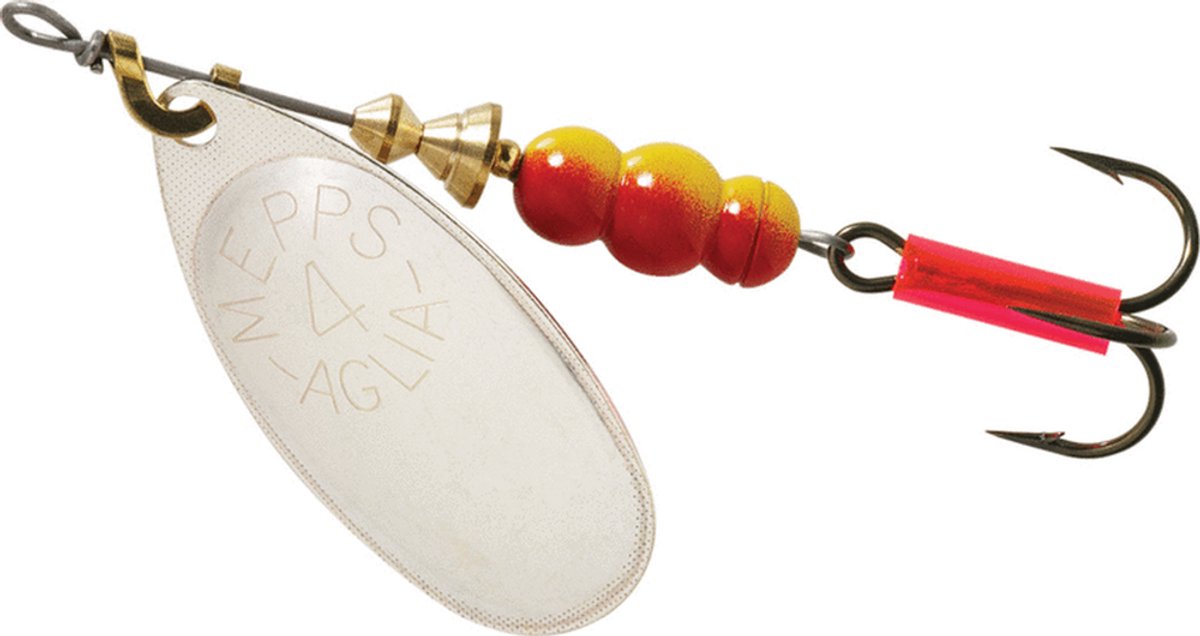 Mepps Aglia silver - #4 - 9 gram - Fishing-bait.nl