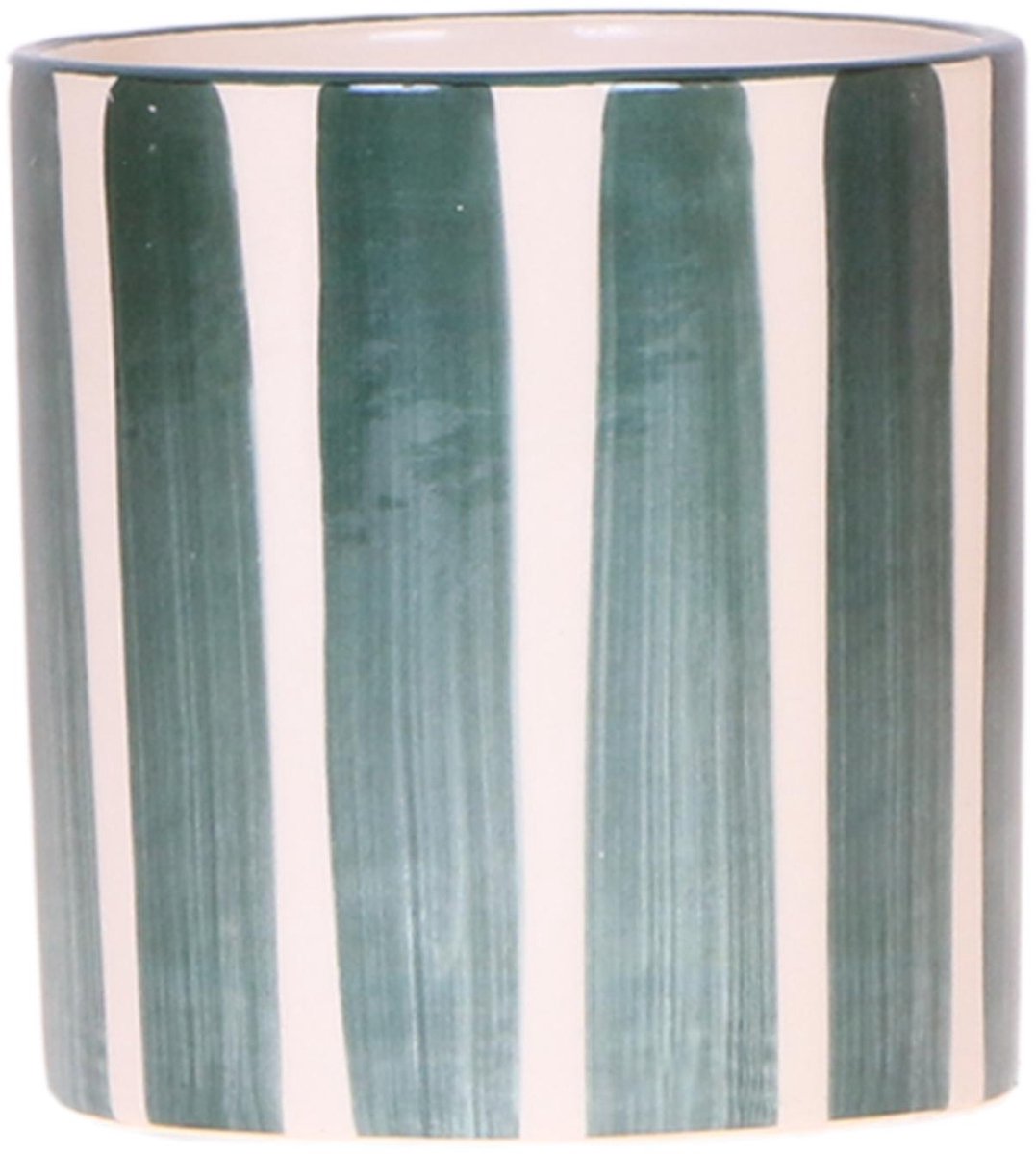 Kolibri Home | Painted stripe - Green - Ø9cm