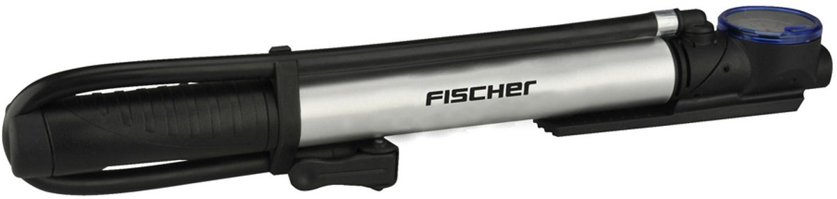 FISCHER FAHRRAD 85584 Minipomp Aluminium, Zwart