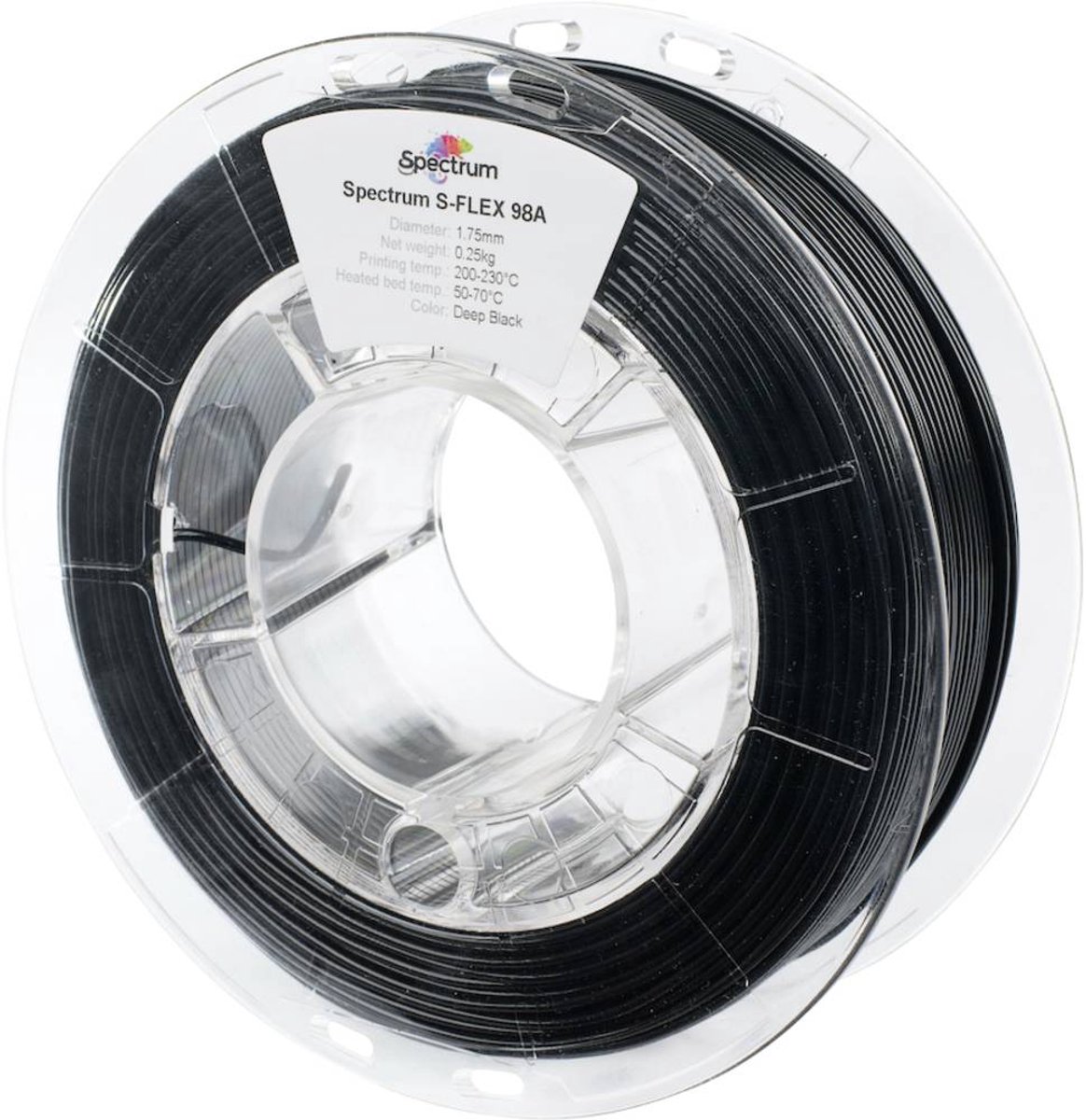 Spectrum Filaments 80523 S-Flex 98A Filament TPU Flexibel 1.75 mm 250 g Deep black, Zwart 1 stuk(s)