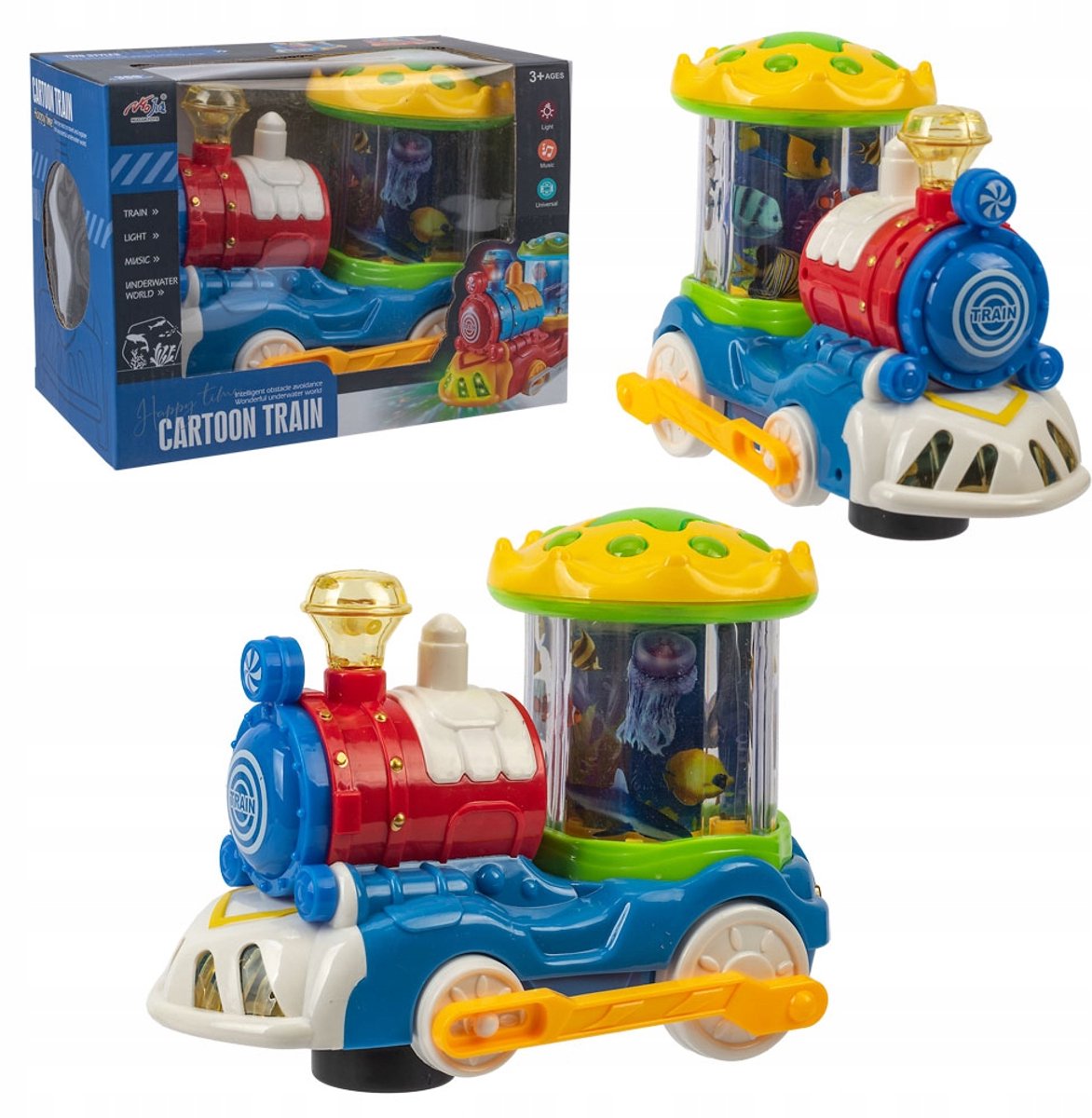 Trein met Aquarium, Licht en Geluid voor Kinderen