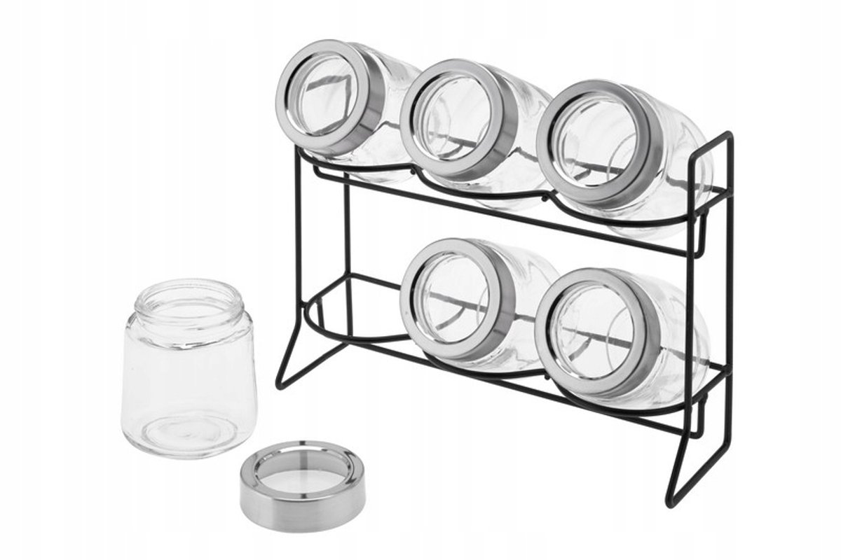 Rubi Kruidenrek met 6 Glazen Potjes (140ml)