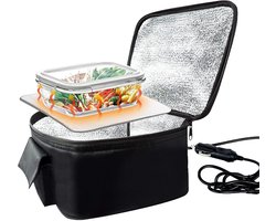 Draagbare lunchwarmer, voedselverwarmer voor de auto, draagbaar met 12 V-verwarming, snel opwarmen, lekvrije voedselverwarmer,