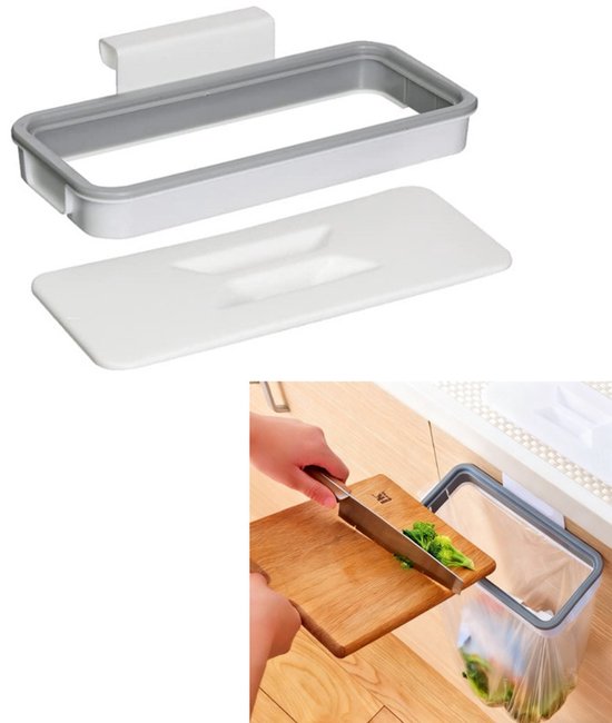 Practo Home vuilniszakhouder muurmodel 60-130 ltr - zwart