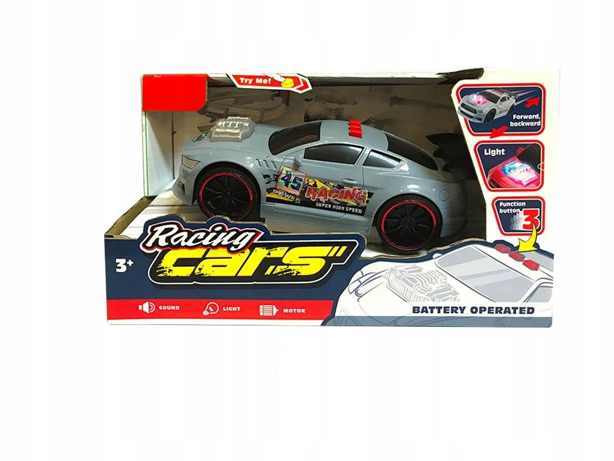 Sportieve RC Auto met Licht en Geluid - 28cm