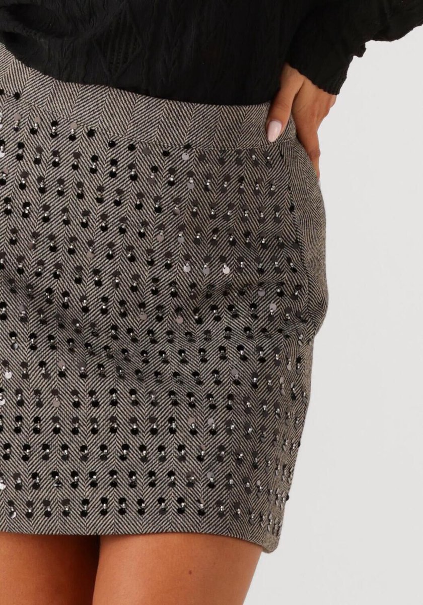 AAIKO Ariana Pes 255 Dames - Korte rok - Taupe - Maat M