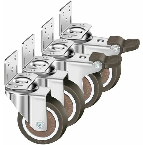 Meubel zwenkwiel met topplaat - 50mm - 40kg nodig? Bestel direct online