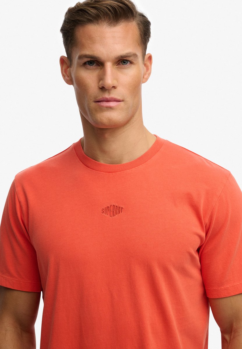 Superdry Micro Logo T-shirt Heren T-shirts Oranje