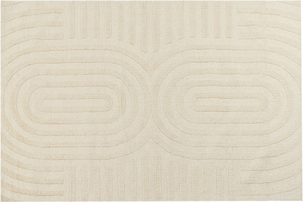 Beliani MASTUNG - Vloerkleed - Lichtbeige - 200 x 300 cm - Wol