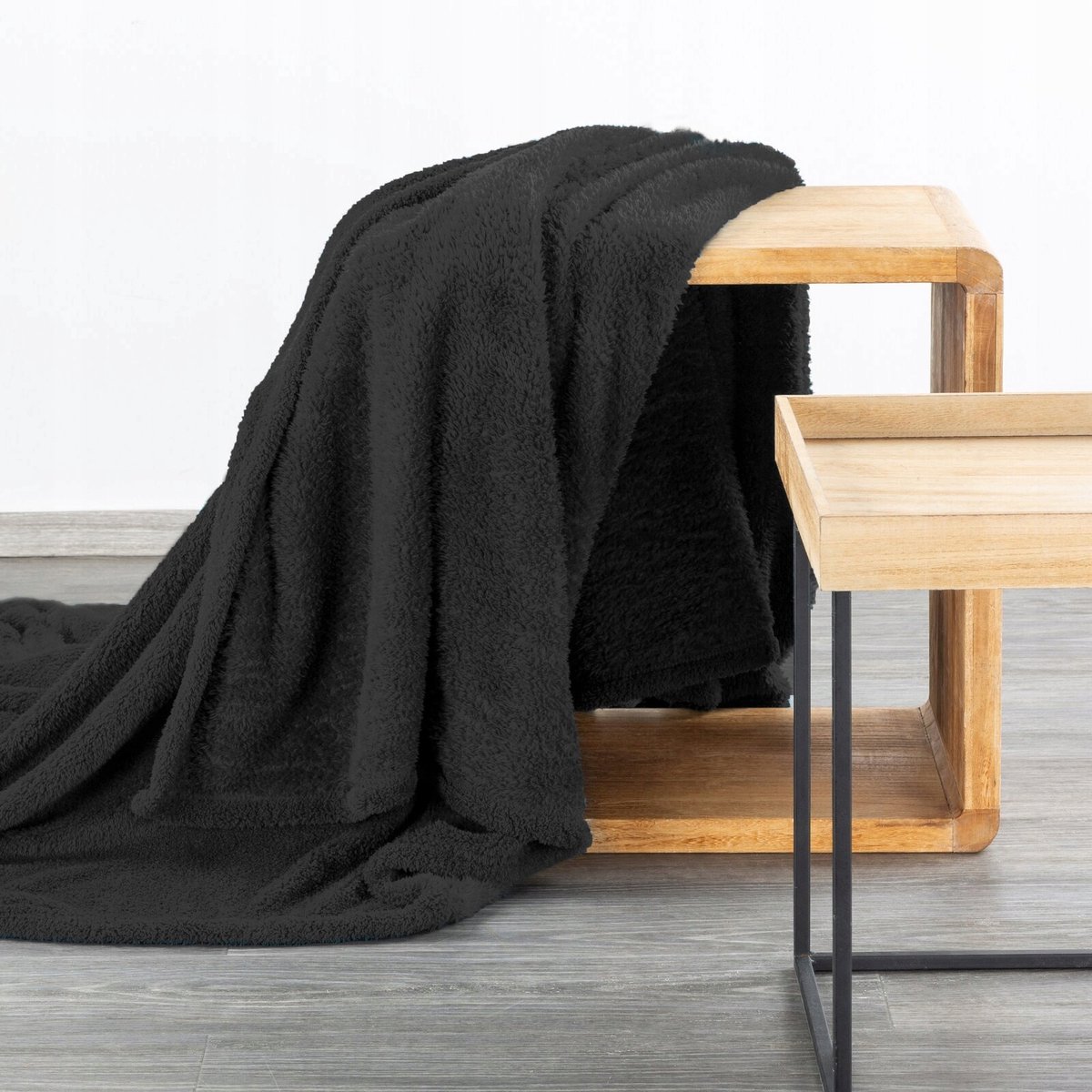 Eurofirany Zachte Plaid / Deken 150x200 cm - Zwart