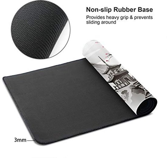 XL Gaming Muismat met Japanse Kersenbloesem - 80 x 30 cm Antislip Bureaumat — afbeelding 5