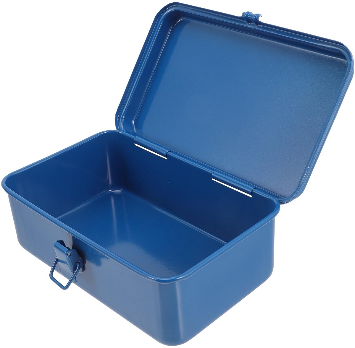Small Metal Tool Box Organizer Tool Box Portable Steel with Shore Roof with Closure