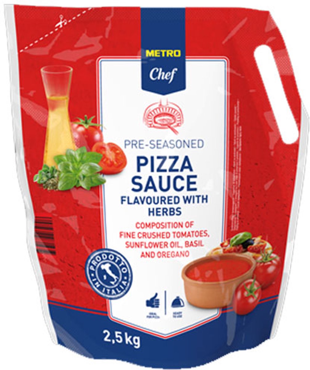 METRO Chef Pizzasaus pouch 2500 gram