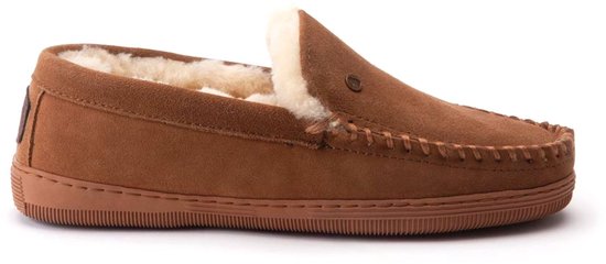 Warmbat Grizzly Suede Heren Sloffen - Cognac