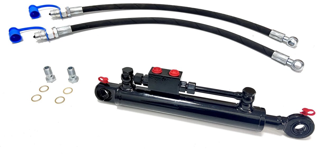 Hydraulische Topstang Cat 1-1 (556 - 906 mm) met Vergrendelblok en 2 Slangen - SPH320084