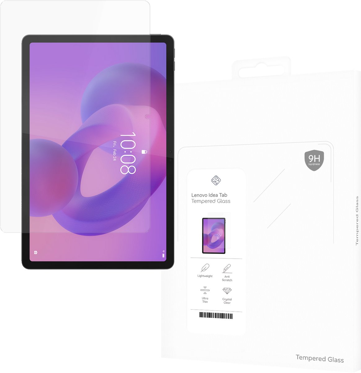 Just in Case screenprotector geschikt voor Lenovo Idea Tab - Screenprotector Tablet Glas