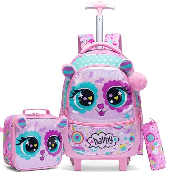 HTgroce Rugzak Trolley Kinderen Rugzak Schooltas Meisjes Schooltrolleys HTgroce Rugzak Trolley Kinderen Rugzak Schooltas Meisjes Schooltrolleys
