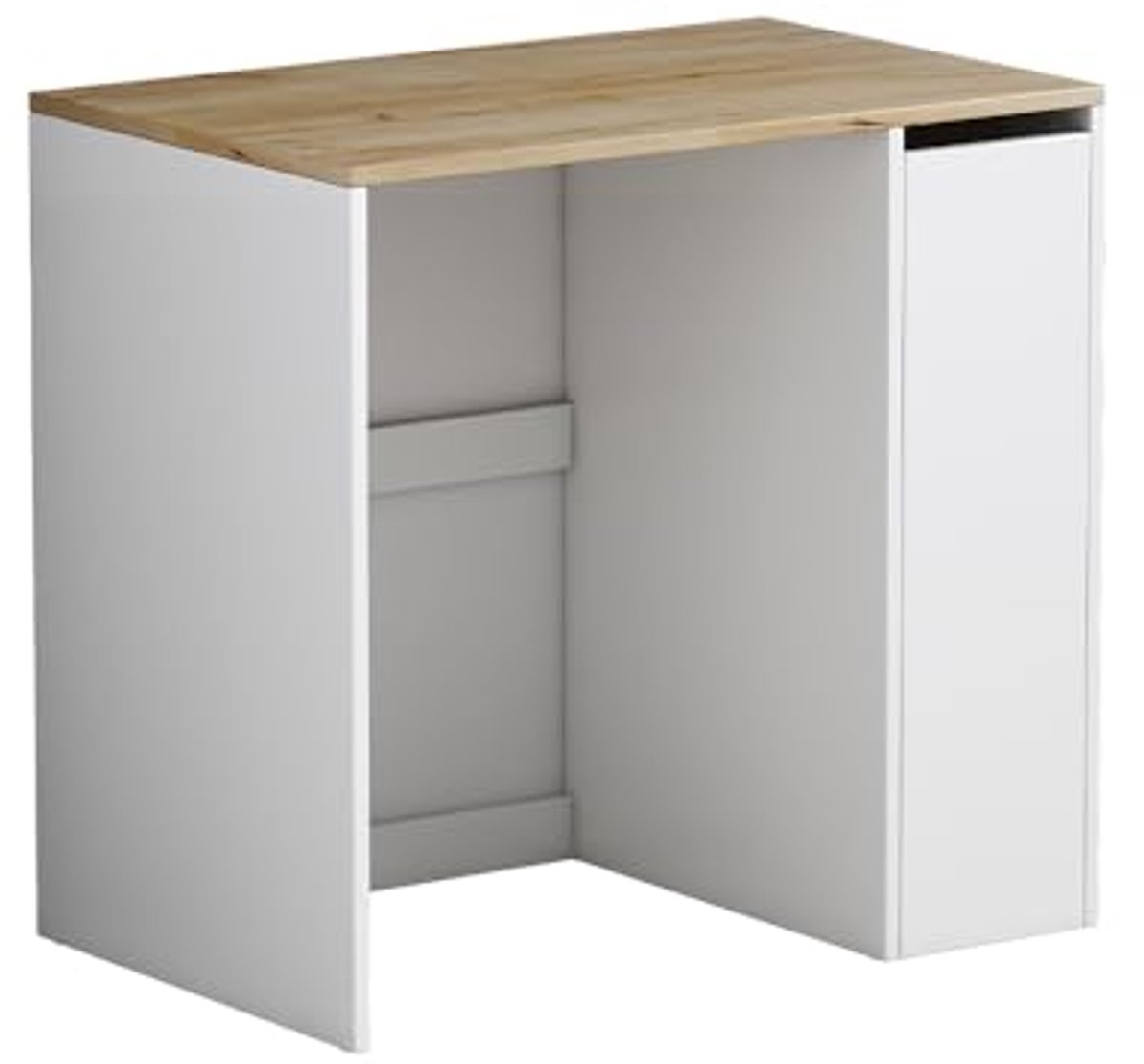 Wasmachinekast 93,5 x 60 cm - Modern Eiken Badkamermeubel met Opbergruimte