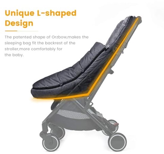 Voetenzak voor Kinderwagen - Winter Warm Waterdicht en Winddicht Koraal Fleece Gevoerd — afbeelding 2