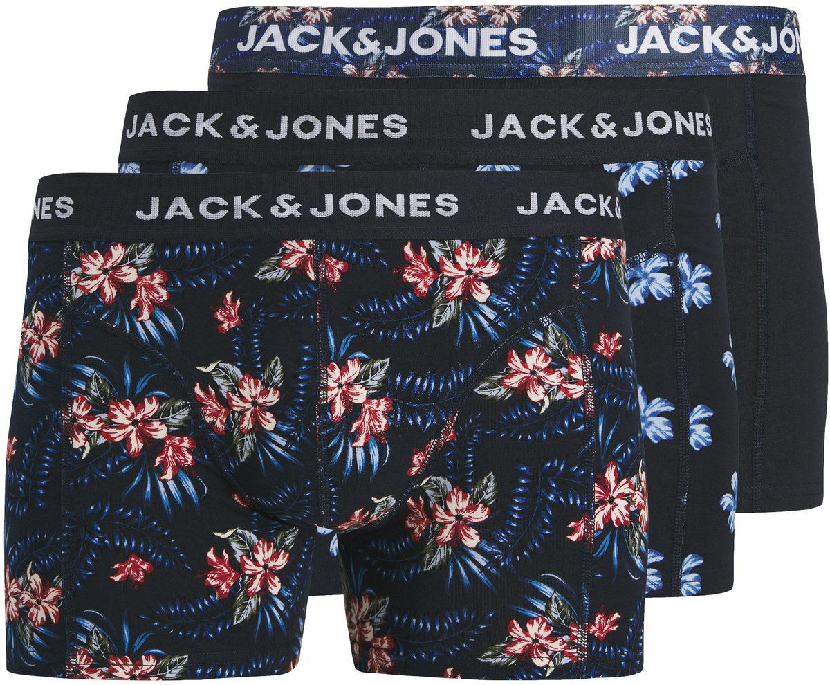 JACK&JONES - JACLAMINE FLOWER TRUNKS 3 PACK - Heren - Onderbroeken