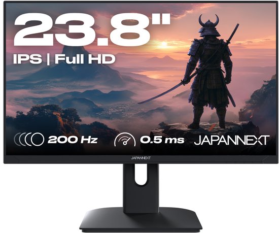 JAPANNEXT Gaming Monitor 23.8" IPS Full HD (1920x1080) 200Hz 0.5ms | JN-I238FHD200F