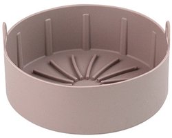 Elkuaie Silikon Pot Liners - Airfryer Siliconen Bakje Ronde - 16cm Wiederverwendbaar voor Meeste Modellen - 1 - Keuken - Bruin