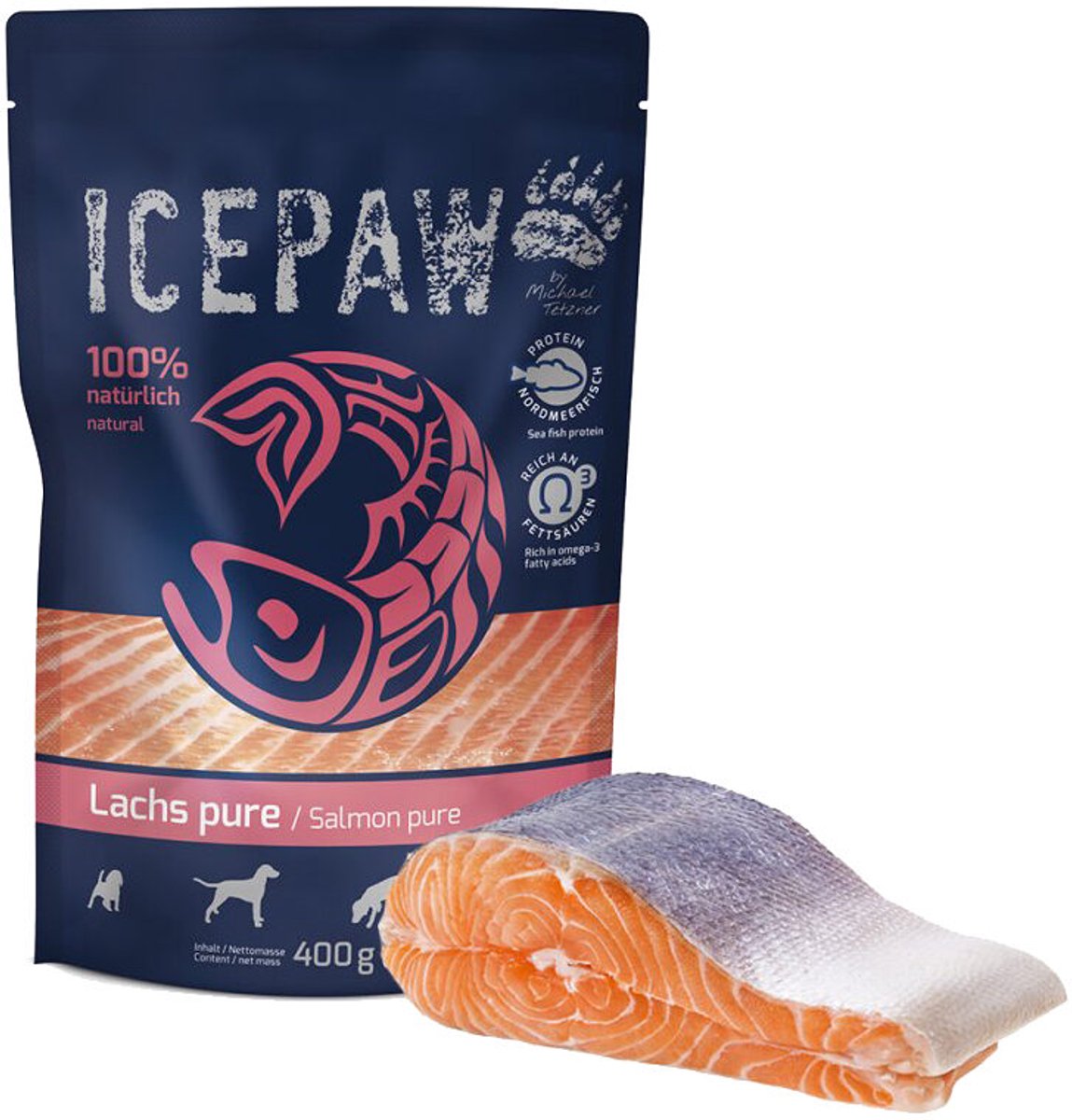ICEPAW ICEPAW Zalm Puur - 6 x 400 gram
