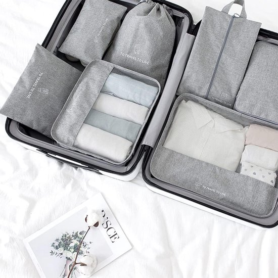 Navaris koffer organizer set 7x - Reistasjes in 7 formaten Navaris koffer organizer set 7x - Reistasjes in 7 formaten
