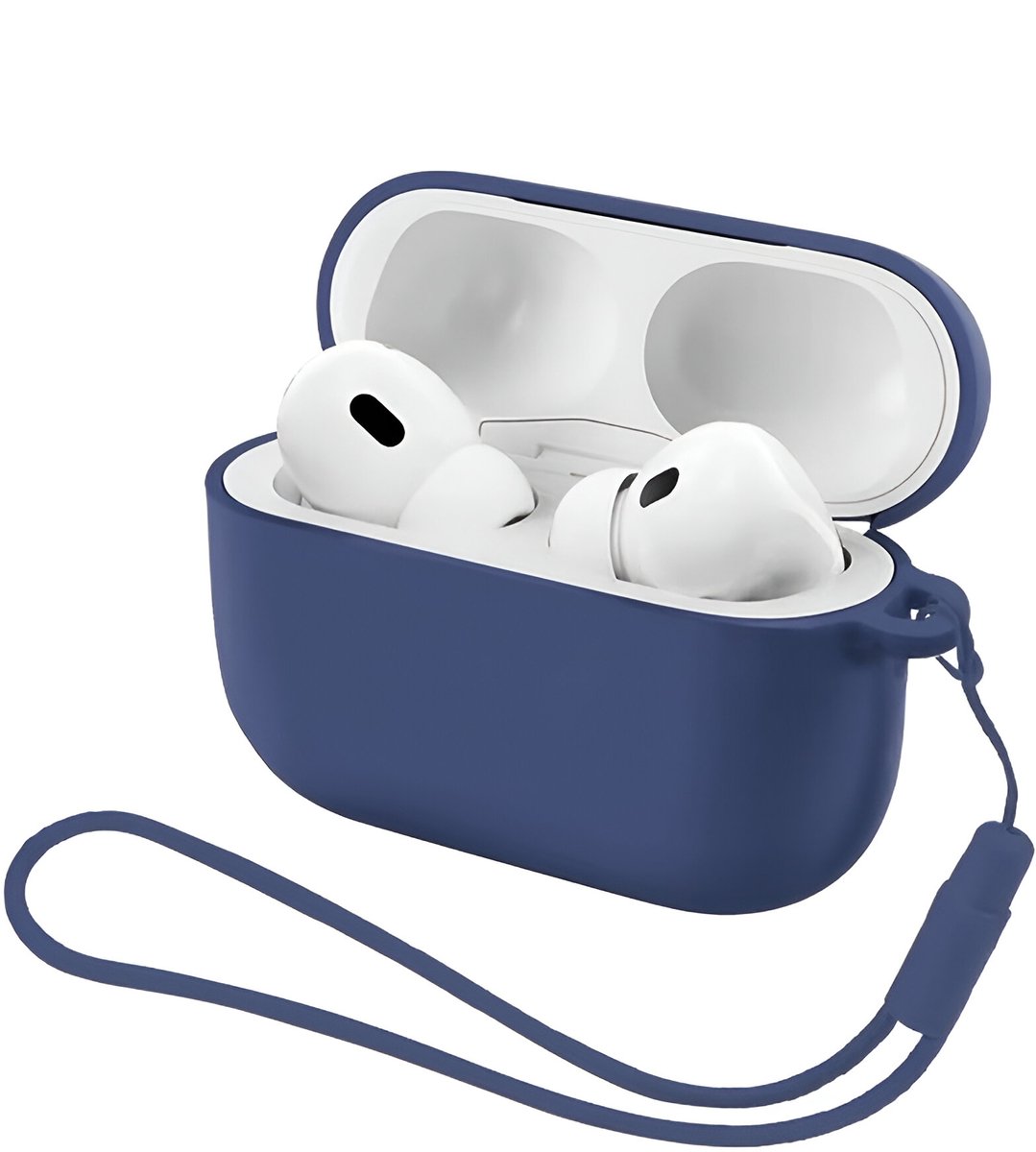 Studio Air® Airpods Hoesje Pro 3 Siliconen Case - Royal Blue - Soepel Airpod Hoesje voor Airpods Pro 3 (2025)