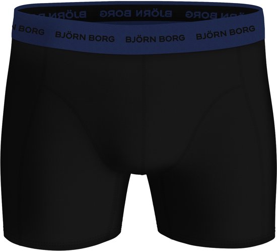 Björn Borg Cotton Stretch Boxershort Heren Zwart/Groen/Blauw/Rood - 5 stuks - Heren onderbroeken - Katoenen Boxer - Maat L