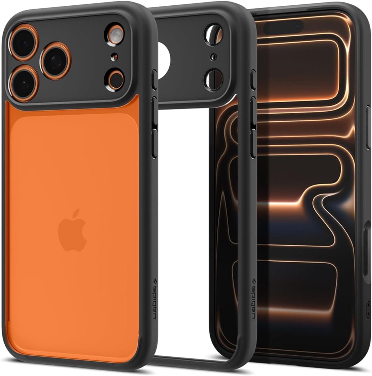 Spigen Geschikt voor Apple iPhone 17 Pro Max - Anti Vergeling - Ultra hybrid - Slank - Back Cover Hoesje - Zwart