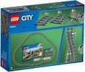 LEGO City Treinrails 60205 speelgoedverpakking, met trein en rails.