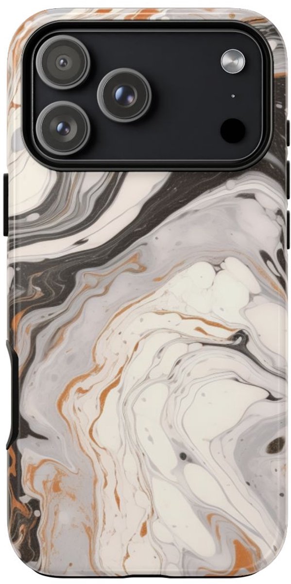 Marmer Swirl Abstract Patroon – Telefoonhoesje Geschikt voor iPhone 17 Pro Max