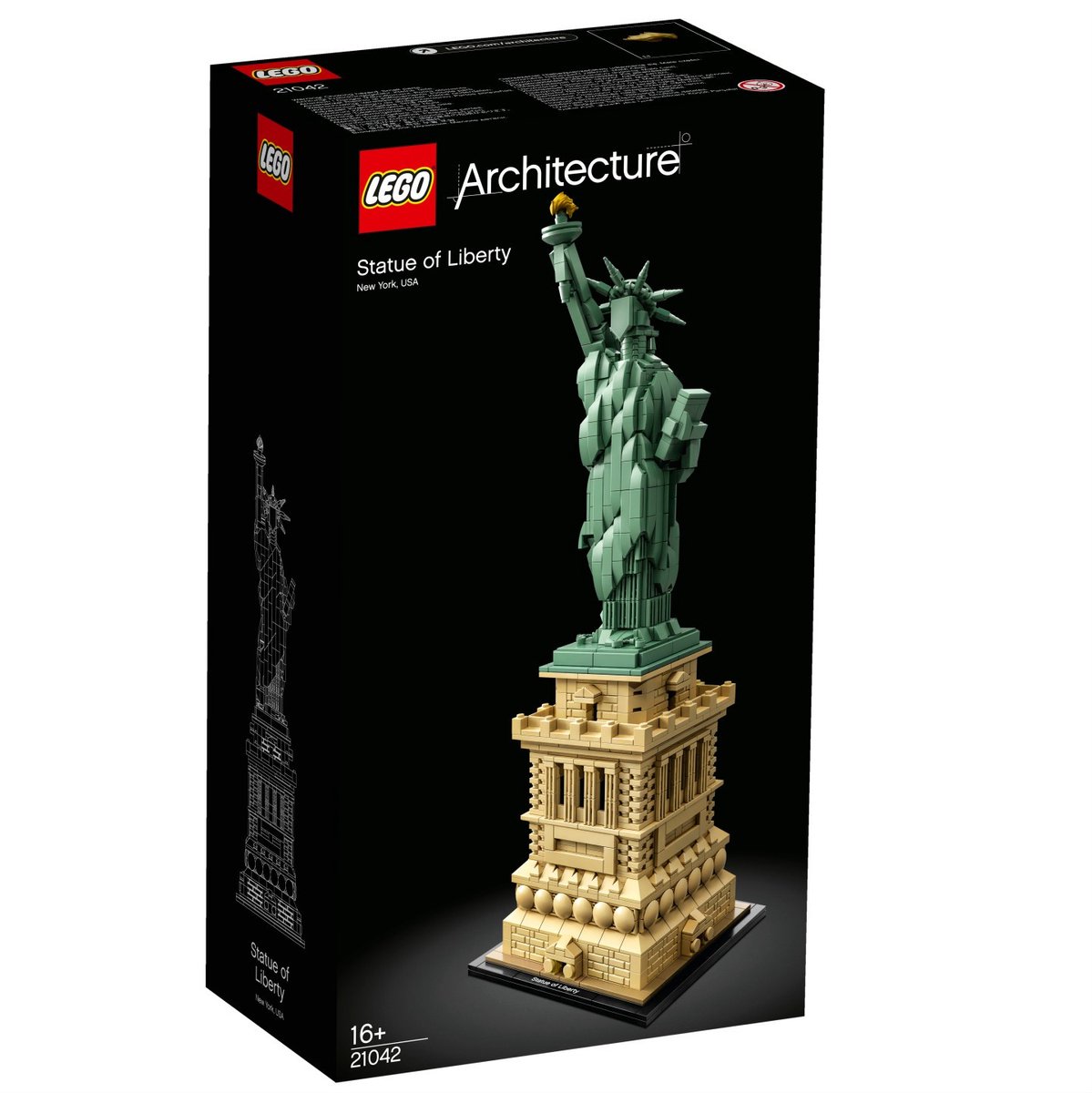 Bol.com LEGO Architecture Vrijheidsbeeld Decoratie en Bouwpakket voor Volwassenen 21042 aanbieding