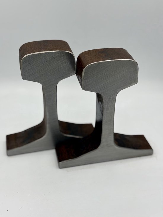 Firmo® Antieke Boekensteun - 4CM van Echte Spoorstaaf