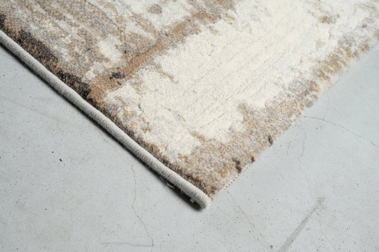 Tapis Rugsman Torino 063.0378.9293 - 200 x 290 cm - Beige - Rectangulaire - Polypropylène - Salle à manger, Salon, Chambre - Abstrait - Moderne