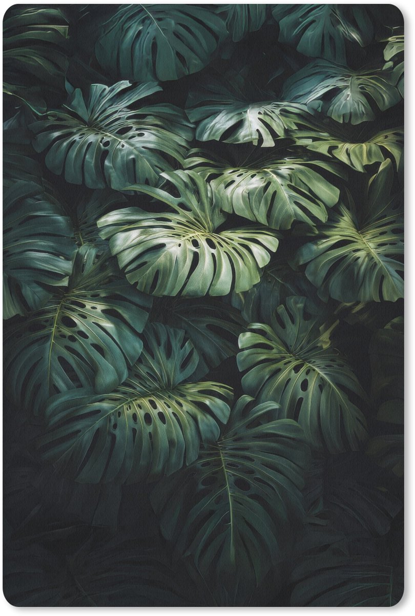 Muismat 18x27 cm - Mousepad Plant - Monstera - Lichtinval - Muismatten